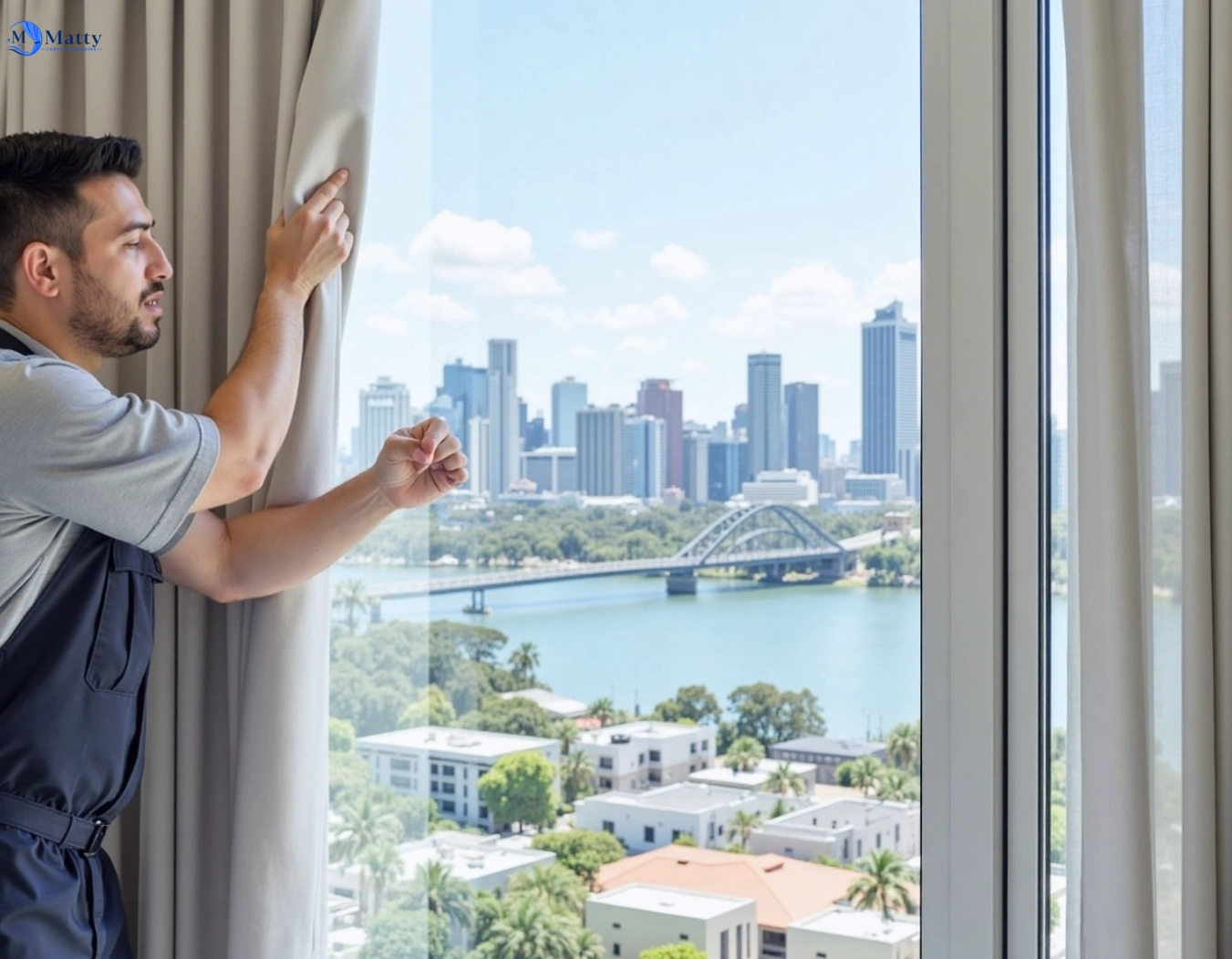 Professional curtain steam cleaning service davidson-nsw QLD by Matty Curtain Cleaning